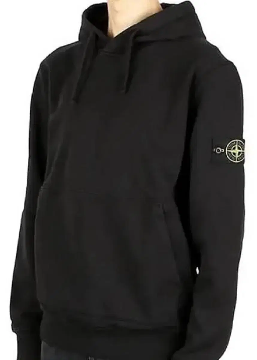 Quick sale)Stone Island Waffenpatch Cotton Fleece Hooded Sweatshirt