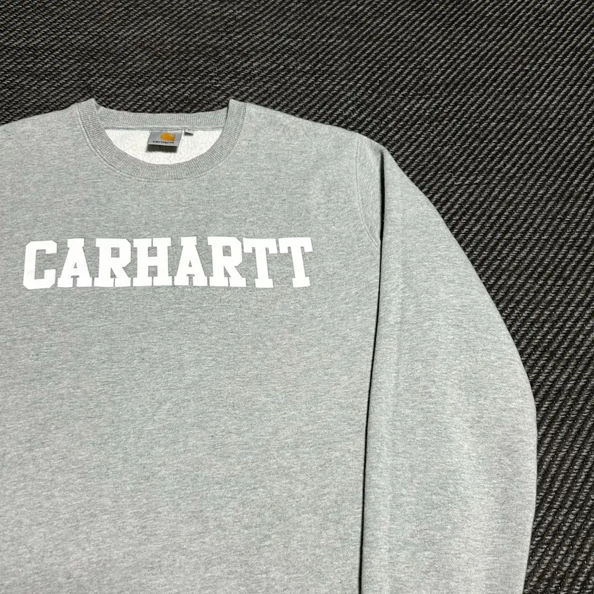 [ M ] Carhartt 칼하트 그레이 라운드 맨투맨