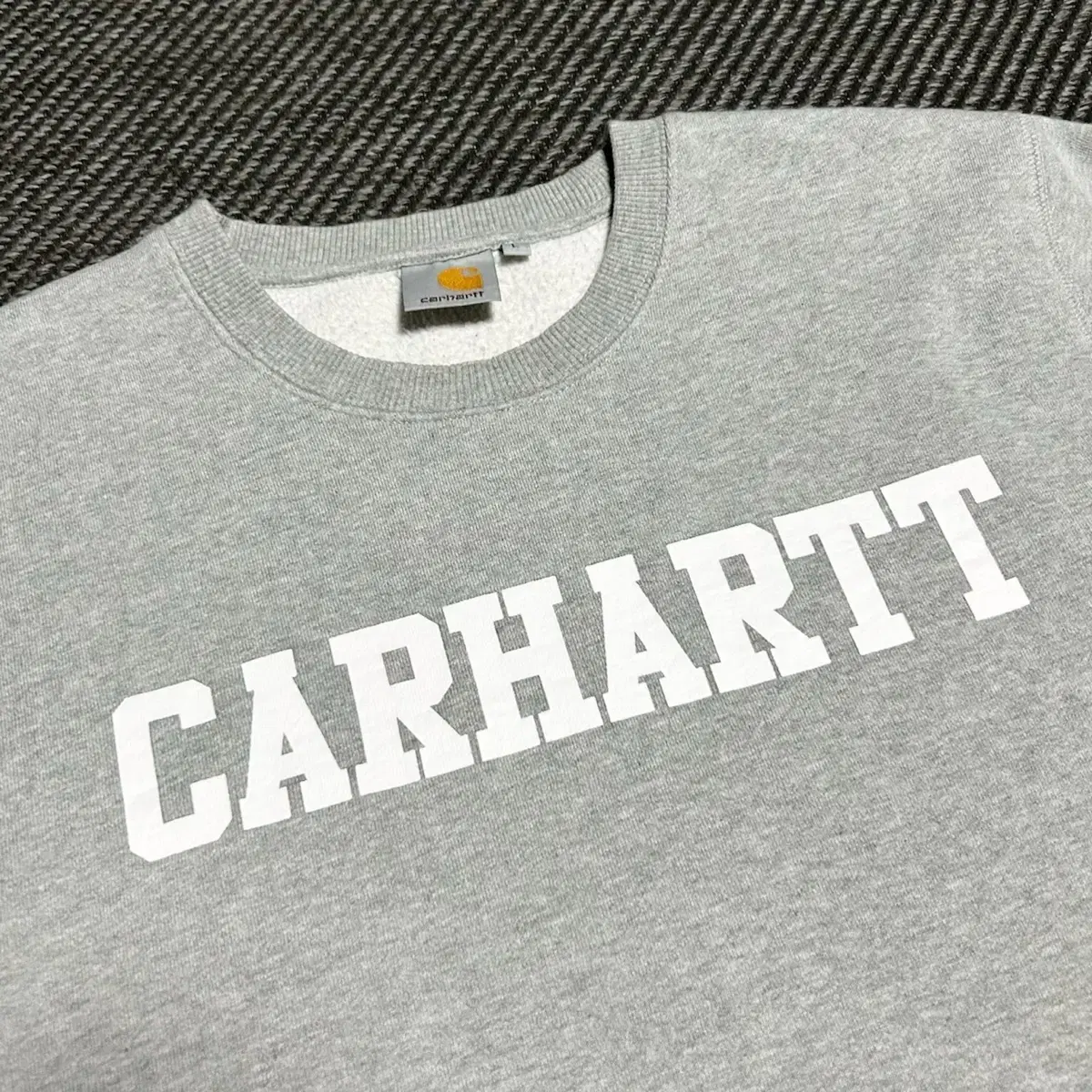 [ M ] Carhartt 칼하트 그레이 라운드 맨투맨