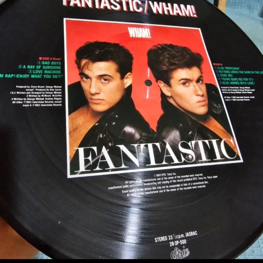 ₩ (픽쳐반, 민트급, 웸) Wham - 1집 Fantastic LP