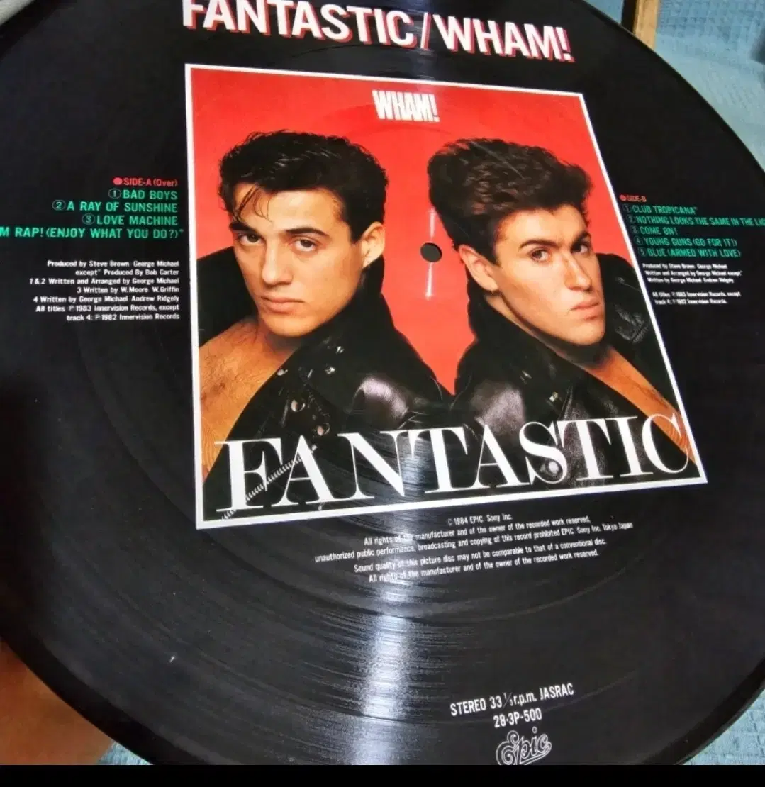 ₩ (픽쳐반, 민트급, 웸) Wham - 1집 Fantastic LP