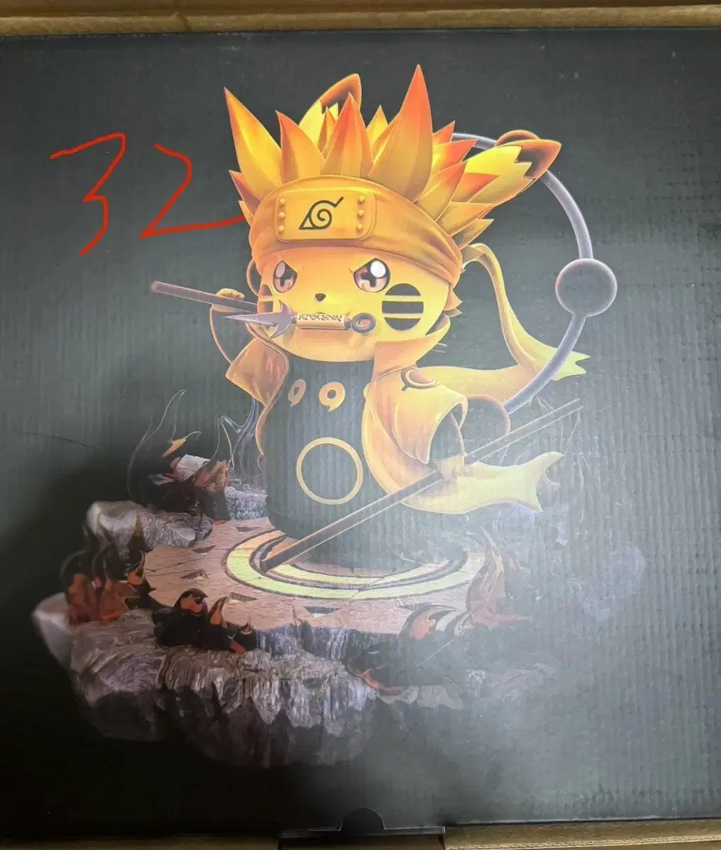 Naruto Pikachu Collaboration Resin Statues for Sale