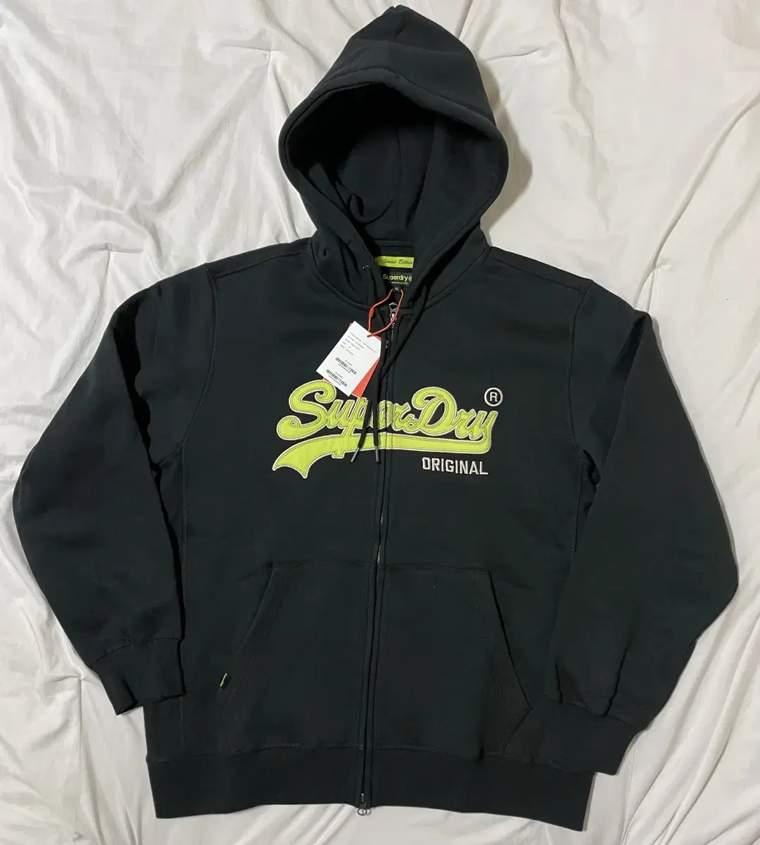 Superdry Two-Way Brushed Hooded Zipped Up XL