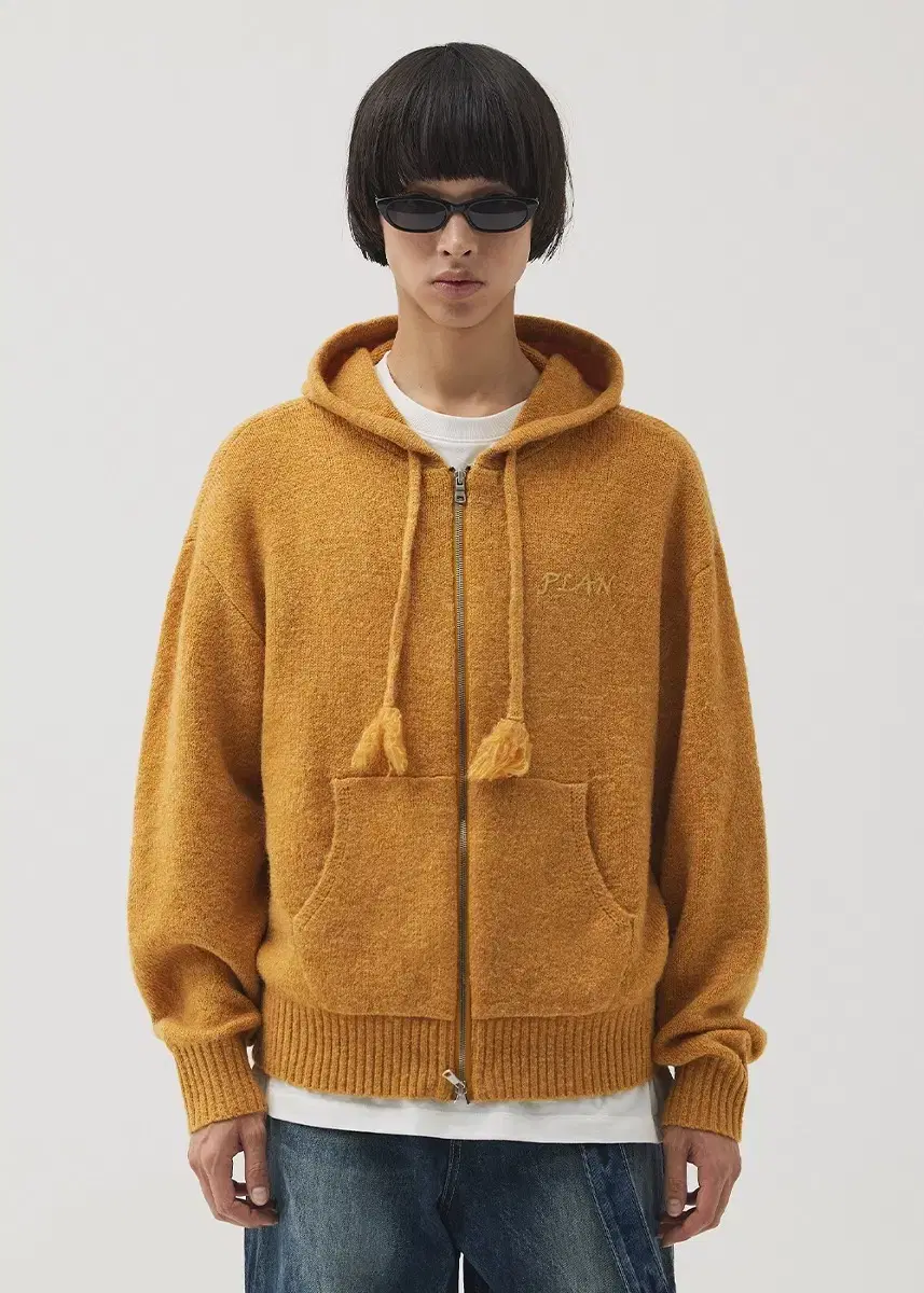 [L] Martin Plan Knit Hoodie Zip Up