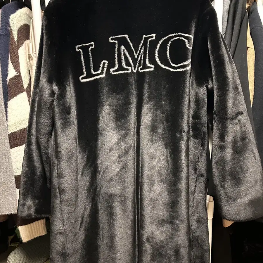 Lmc 퍼 더블브레스트 코트