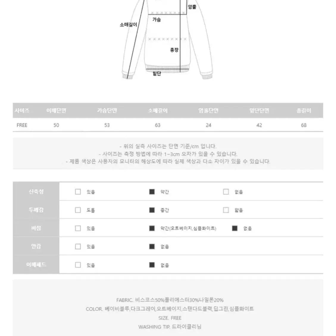 브이넥 니트