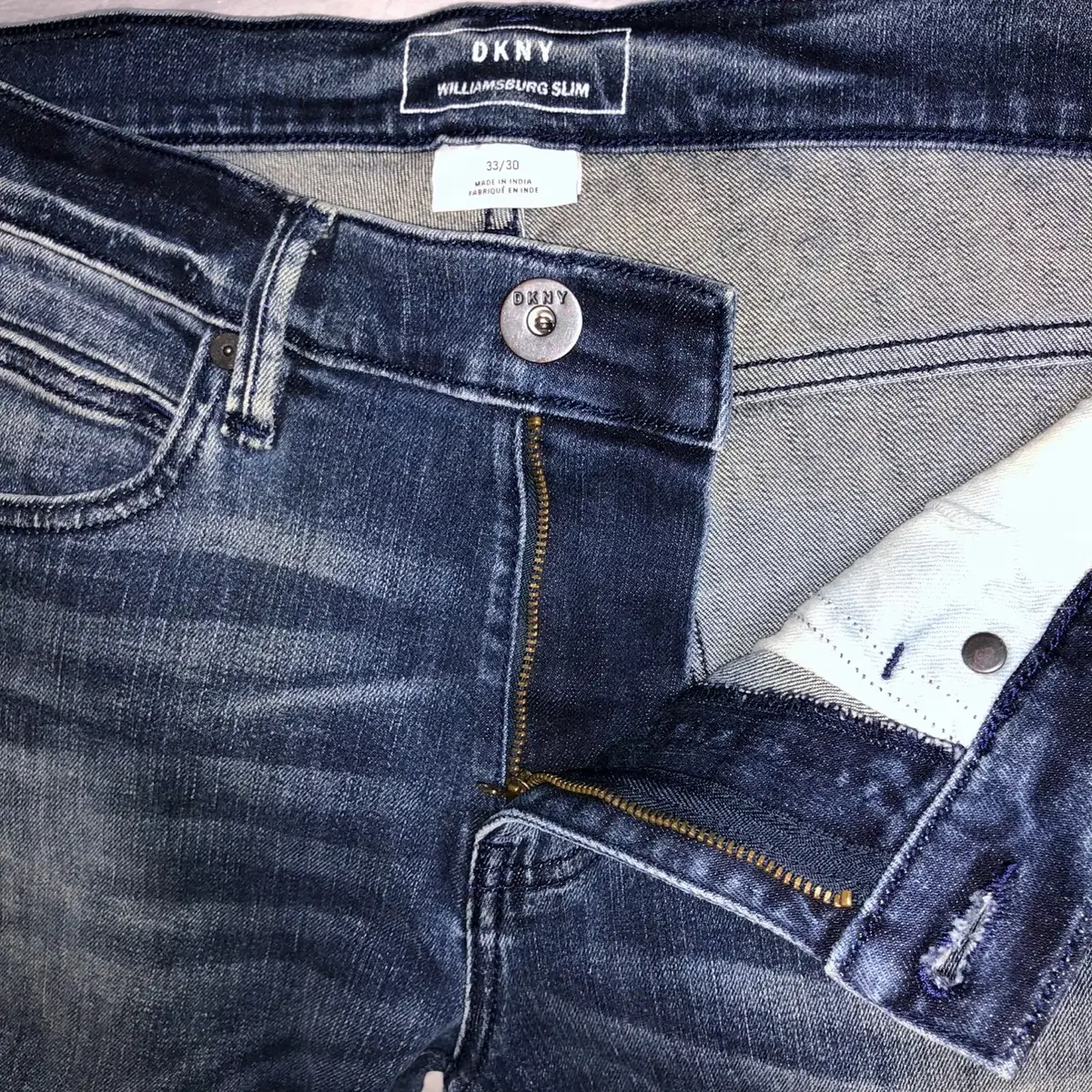 DKNY Williamsburg Slim 데님 팬츠 (w33)