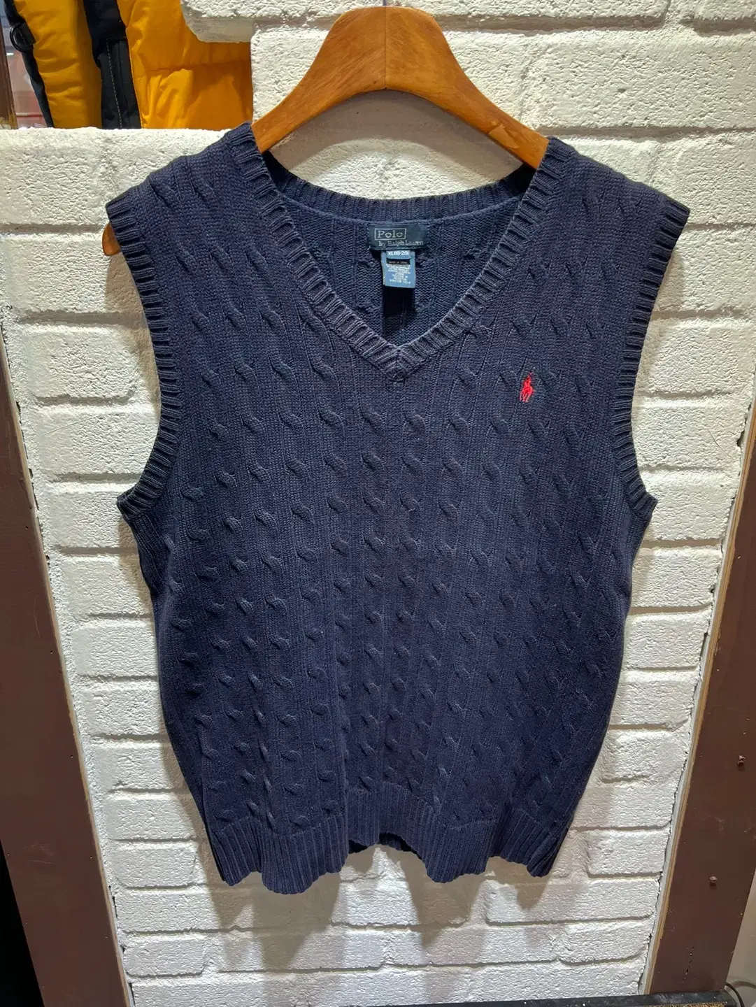 [taupo] 90's polo ralph lauren pretzel knit vest