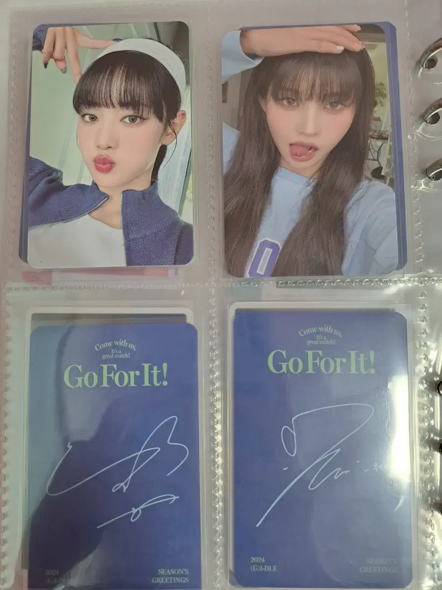 Girls Go for it Season's Greetings Photocard + Soyeon Pre-order Benefit