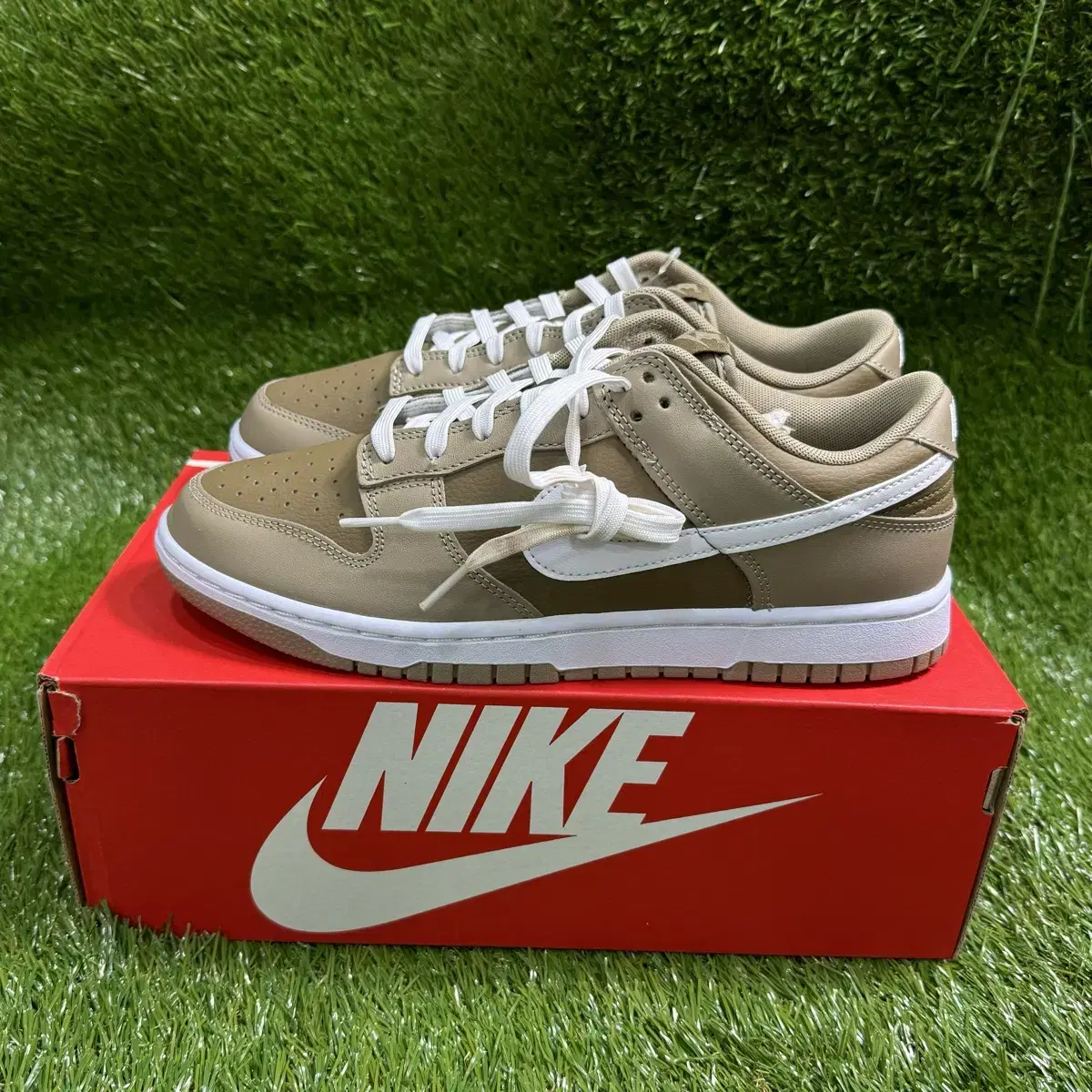 Nike Dunk Low Retro Khaki Hazel Rush (270)