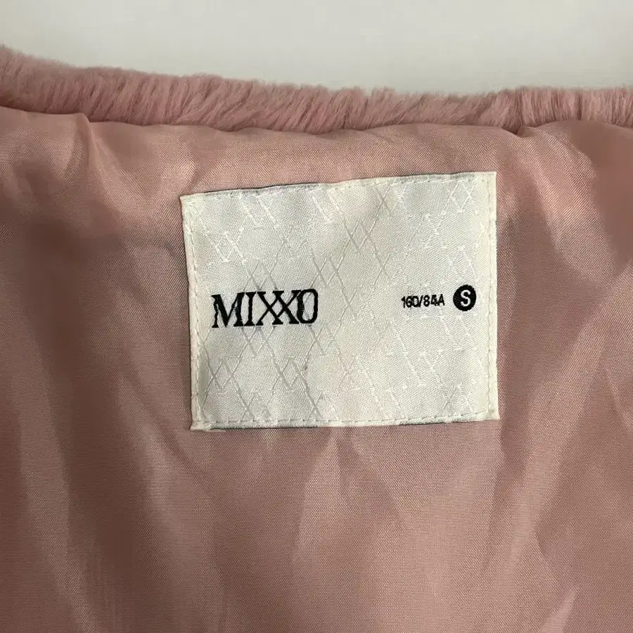 S) 미쏘 MIXXO 핑크 퍼자켓