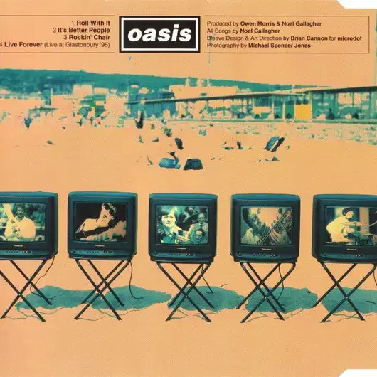 Oasis - Roll With It (싱글CD) 영국반 초판 민트급중고