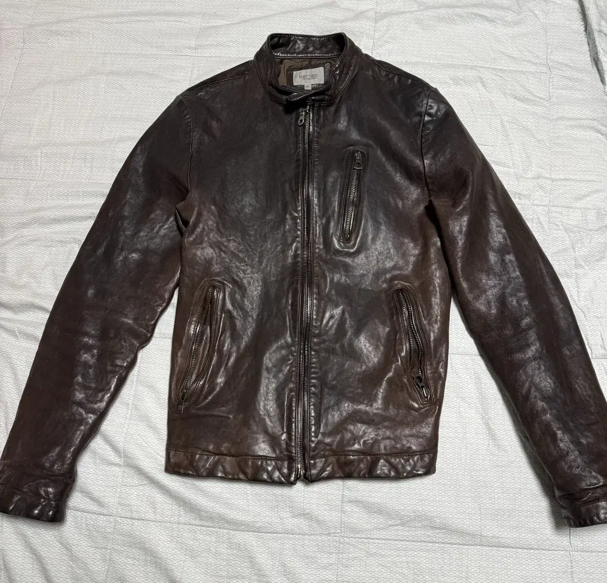 [95] Series Vintage Sheepskin Jacket Slim