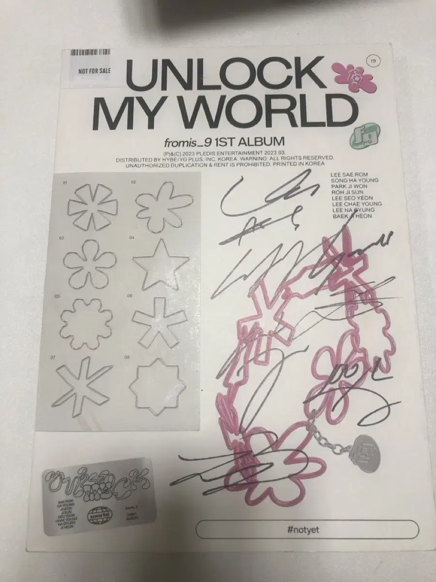 nmixx fromis 9 autographed album