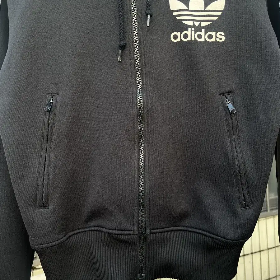 아디다스 파이어버드 빅로고 후드 져지 Adidas