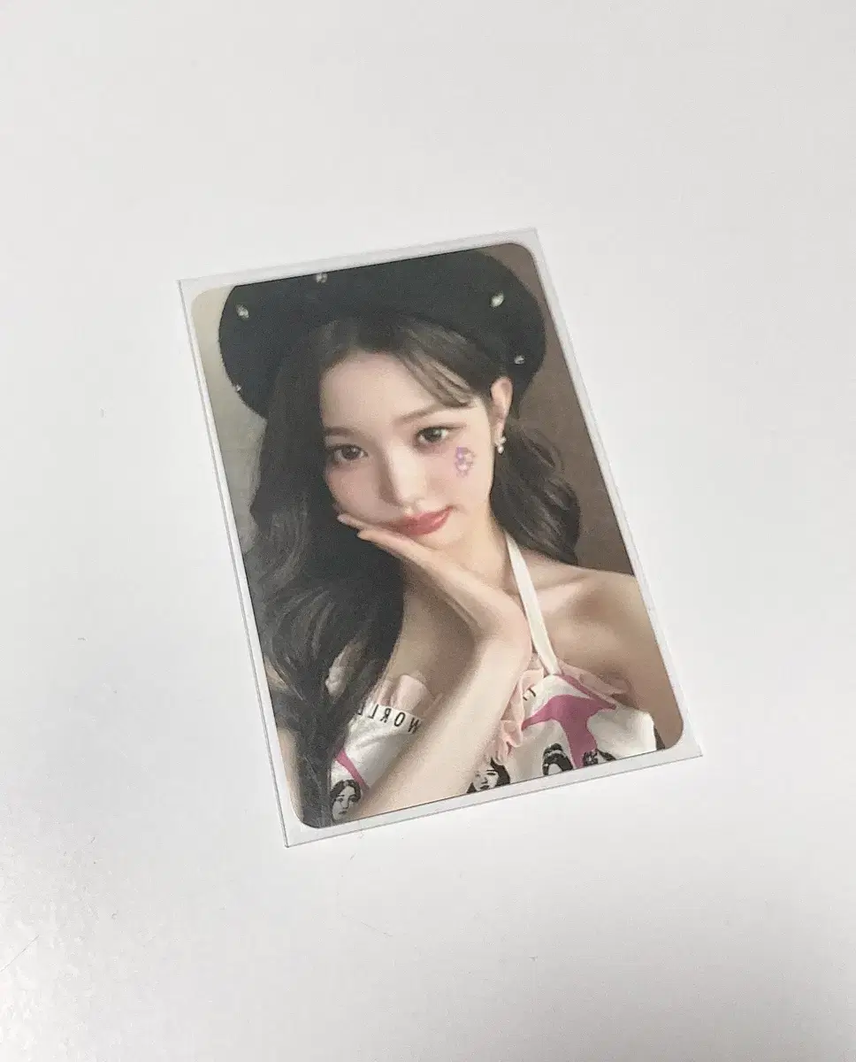 Ive md pokapack beret jang wonyoung photocard(foxdom)