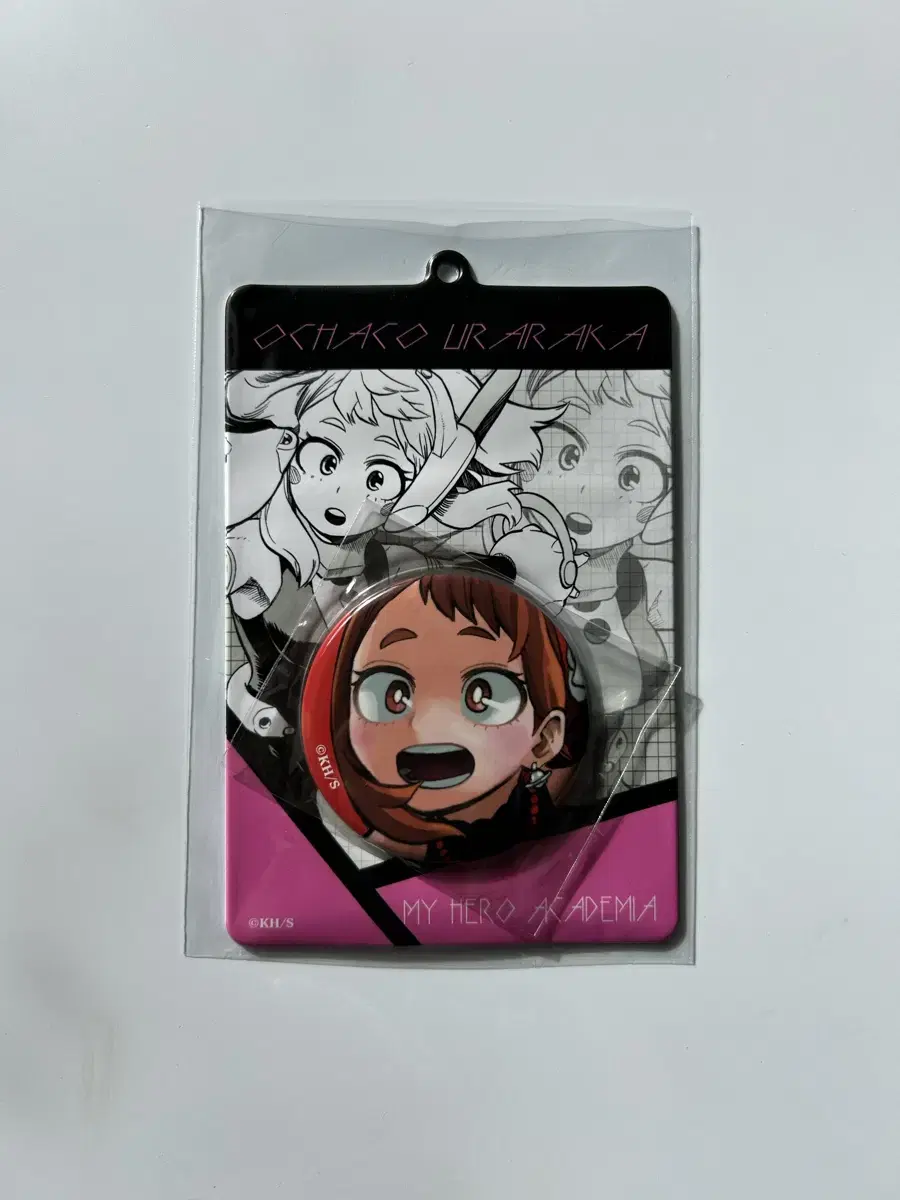 Hiroaka Original Art Can Badge & Special Keychain Uraraka