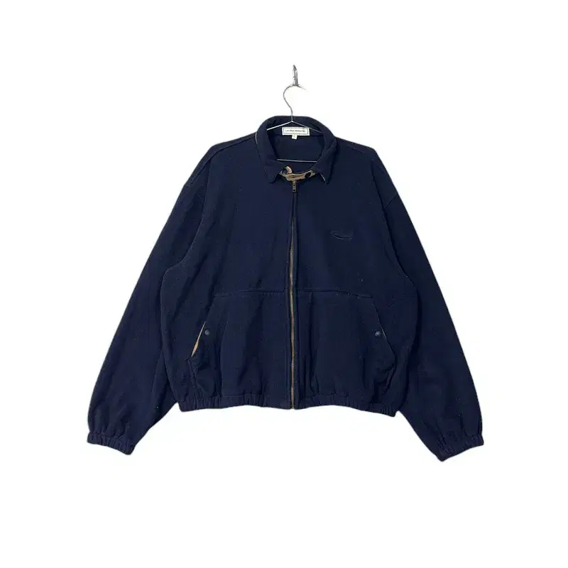 [Rafferty Store] Logo Overfit Navy Fleece Zip-up L