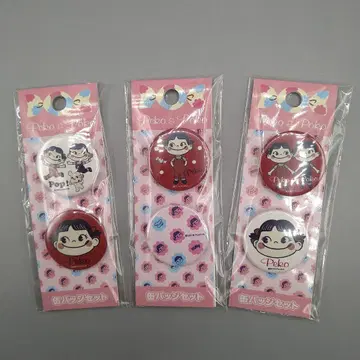 후지야 페코짱 포코짱 레트로 캔뱃지 6종 세트