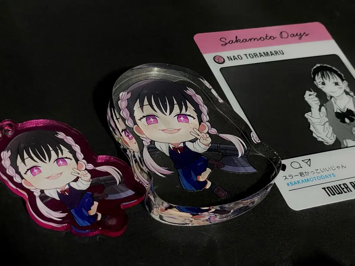 SakamotoDays tower record Toramaru Yura acrylic keyring