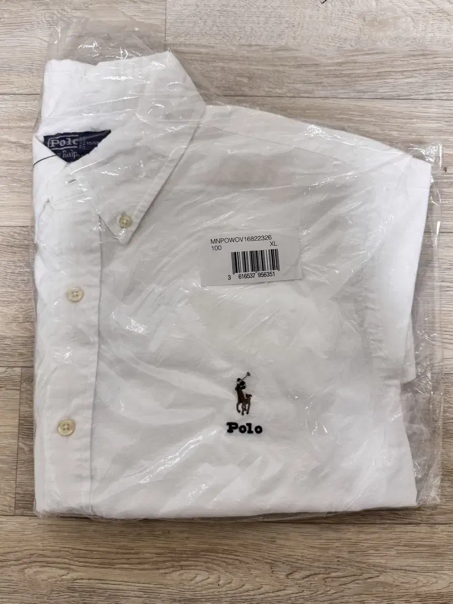 Polo Oxford Shirt White XL