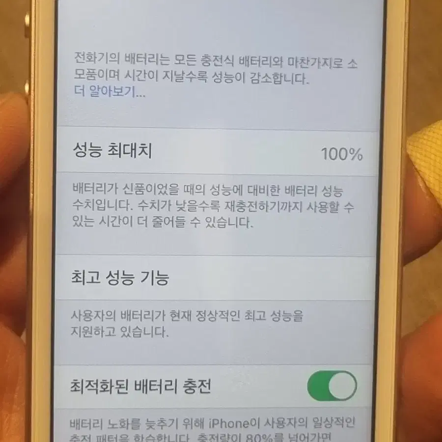 아이폰SE 64 100%