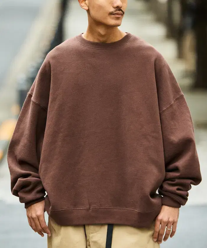 Freakstore 24FW 12oz Heavyweight Overfit Sweatshirt BrownXL