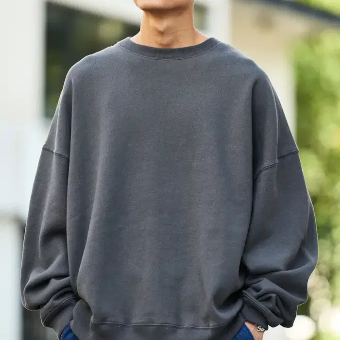 프릭스스토어 24FW 12oz 헤비웨이트 오버핏 스웨트 맨투맨 차콜 XL