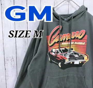 GM 빅 프린트 후드티 시보레 카마로 미국차 자동차 카키 M