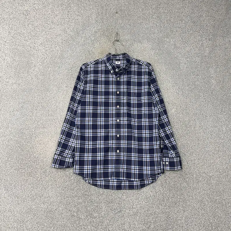 Uniqlo Check Navy Shirt M