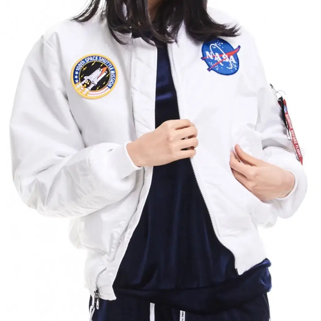 알파인더스트리 ma-1 NASA 양면 항공점퍼