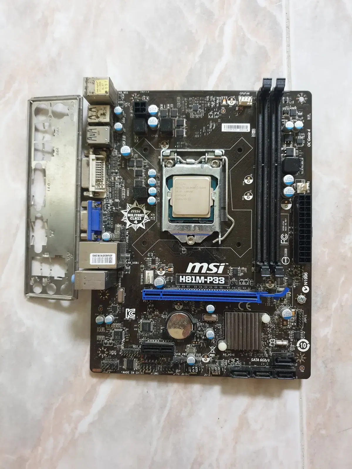 i5 4670 MSi H81m-p33 램8g ssd120g 5만원