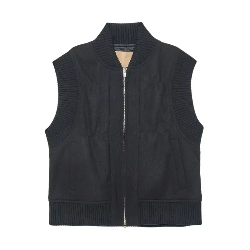 (새상품) 마뗑킴 베스트 ZIP UP SHIRRING VEST