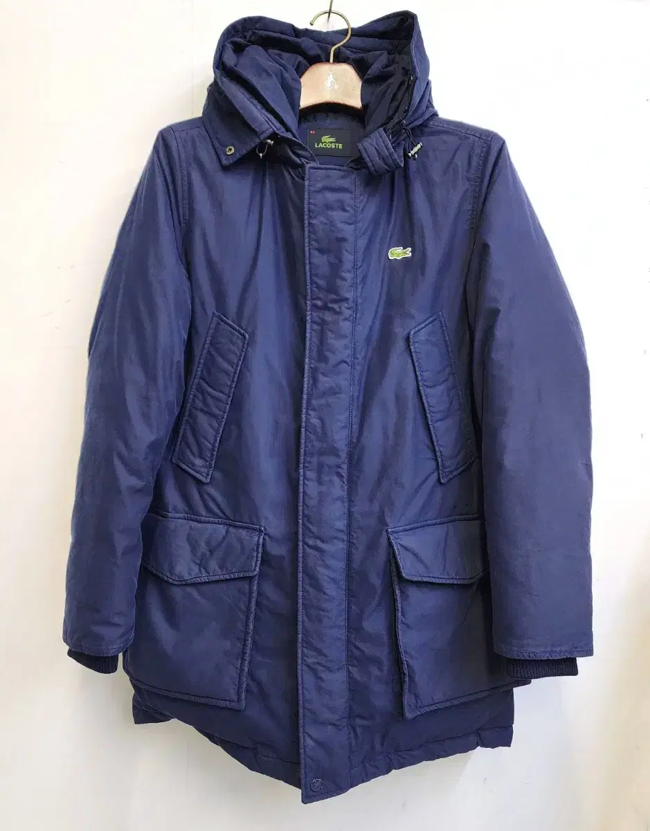 100% Genuine Lacoste Duck Down Long Puffer Navy