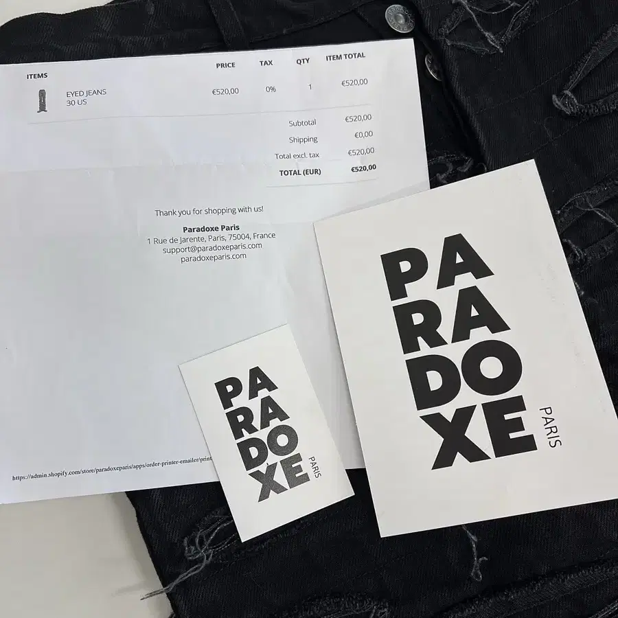 파라독스파리 아이드 팬츠 paradoxe paris