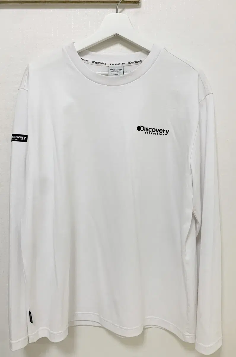 Discovery Long Sleeve T-Shirt 100, Men's Long Sleeve Tee L , White Tee, Sportswear