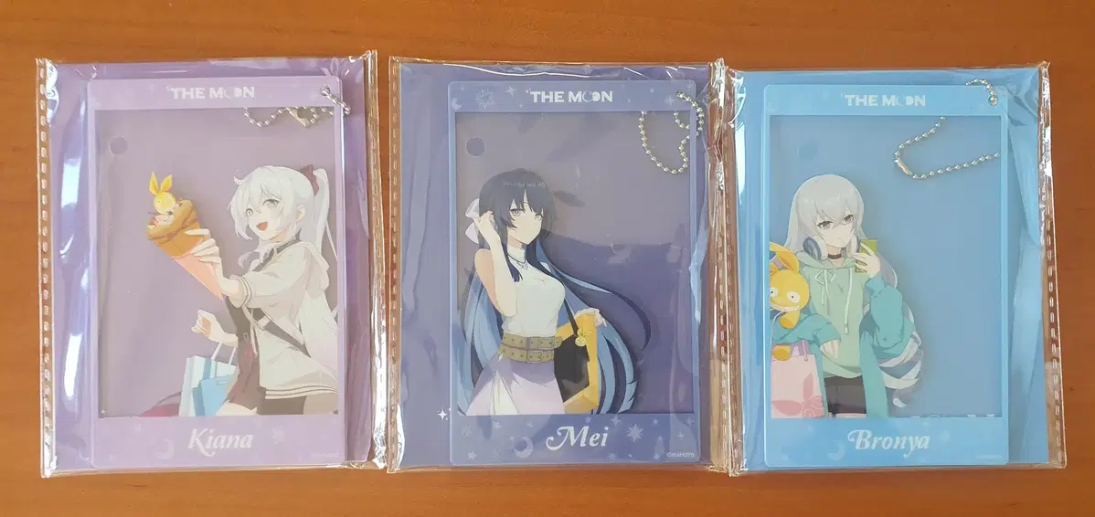 Collapse3 Kiana, May, and Bronya theMOON Exclusive acrylic Photo Card