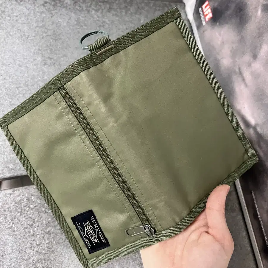 PORTER - CARD WALLET L (Khaki) 포터 여행용 지갑