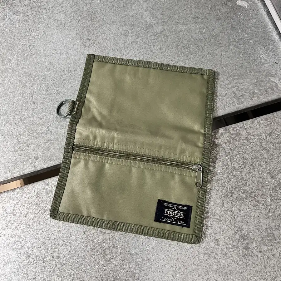 PORTER - CARD WALLET L (Khaki) 포터 여행용 지갑