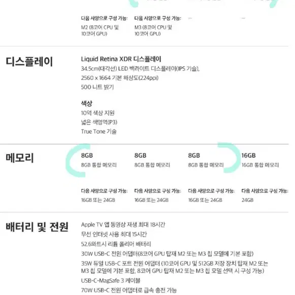 [미개봉 새상품] 애플 2024 맥북 에어13 M3칩 10코어 256GB