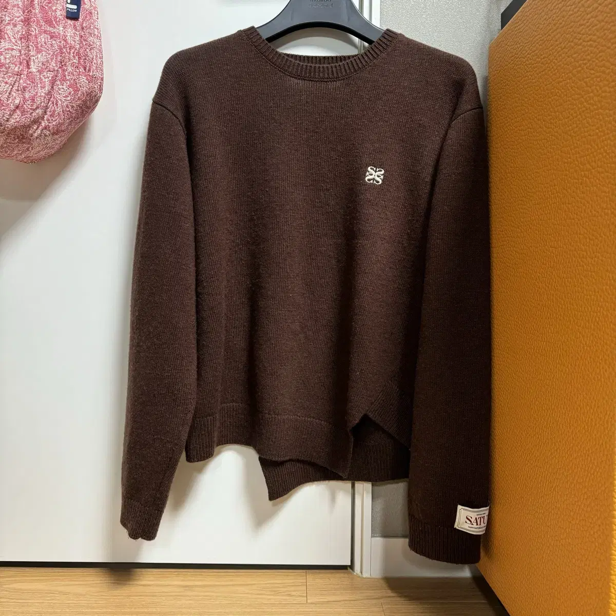 [ Setter knit/cashmere blend knit brick brown L 100-105]