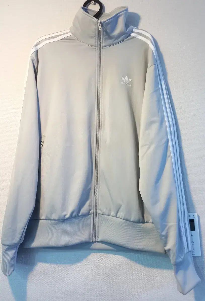 Adidas Grey Grey Track Top Jersey Zip Up 100/L