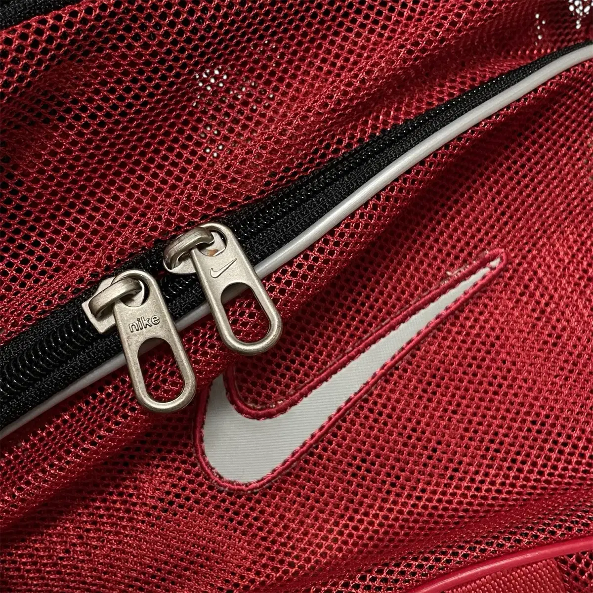 Nike vintage mesh red backpack