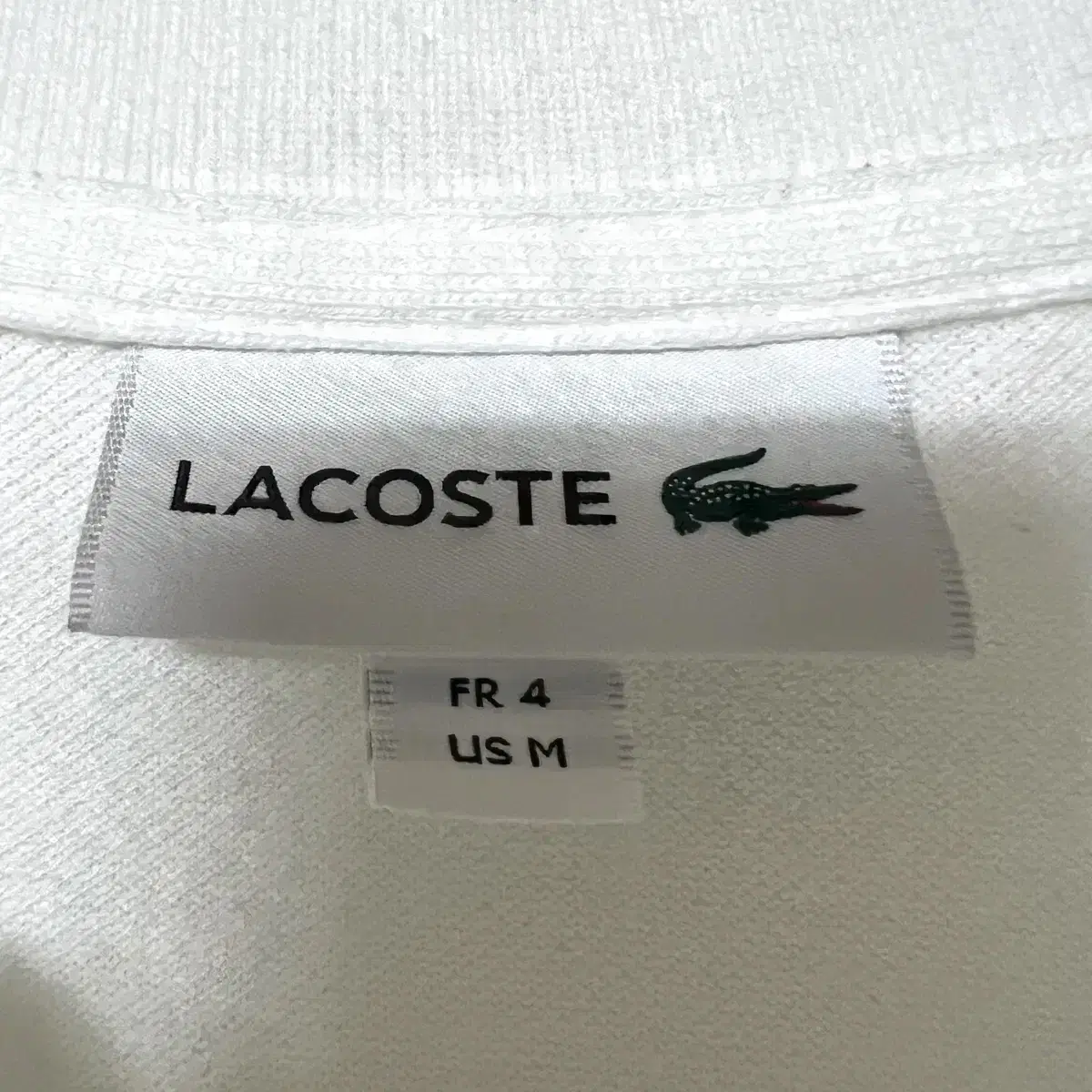 [M,95](정품)라코스테 반팔티 화이트 lacoste