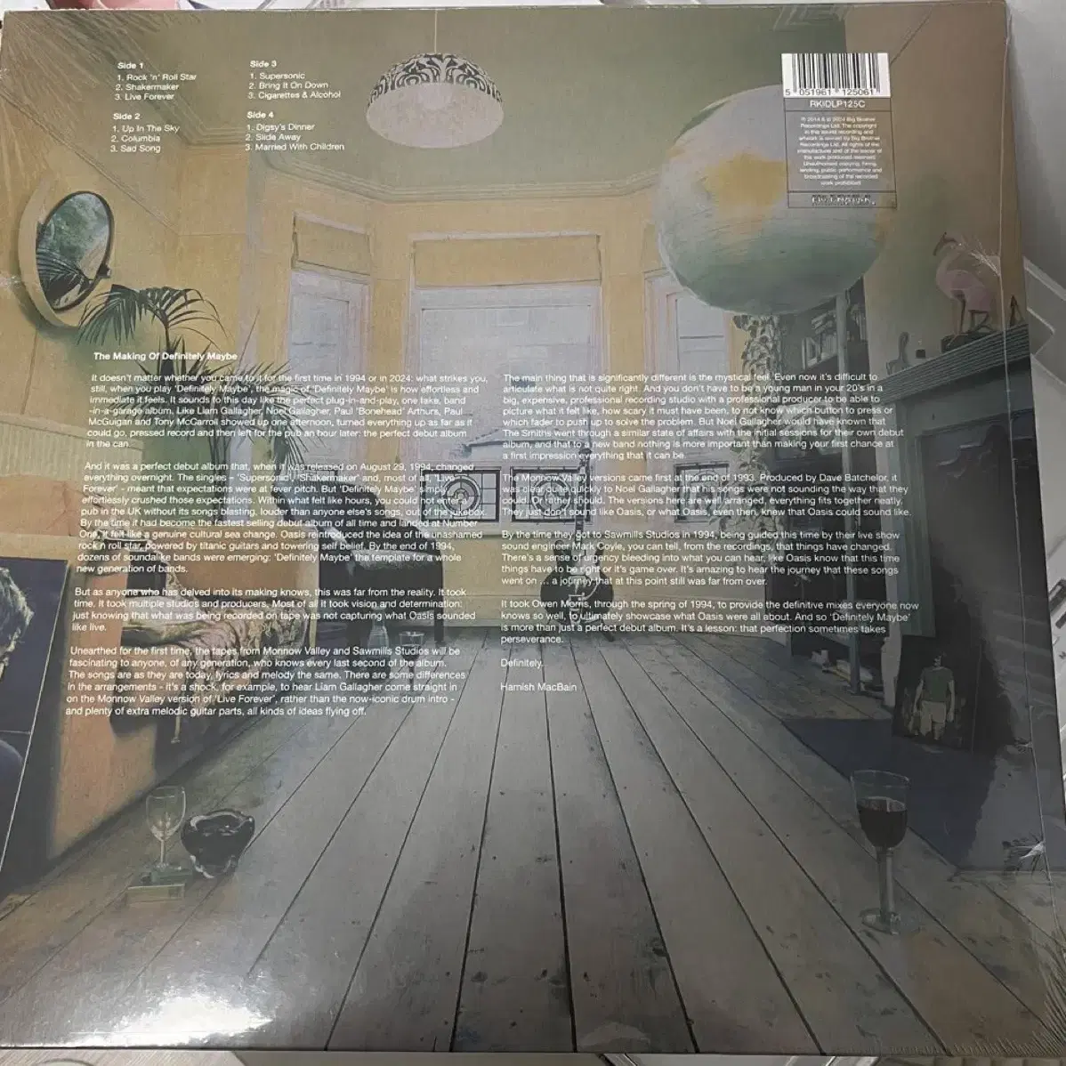 오아시스 dm 30주년 블루마블반 2lp