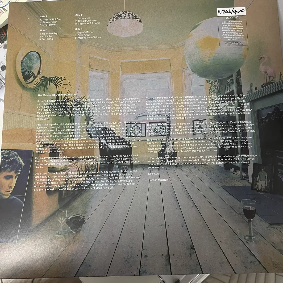 오아시스 dm 30주년 렌티큘러 2lp