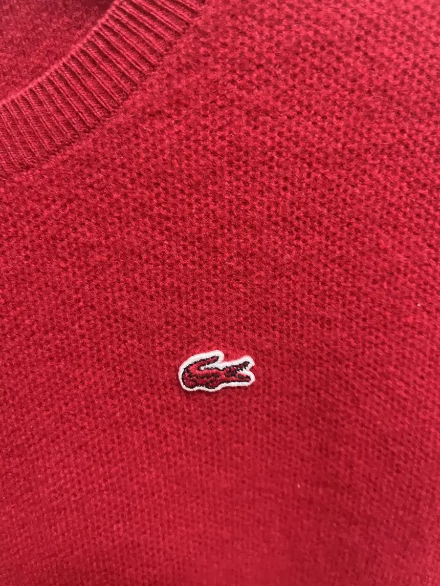 Lacoste Red Knit