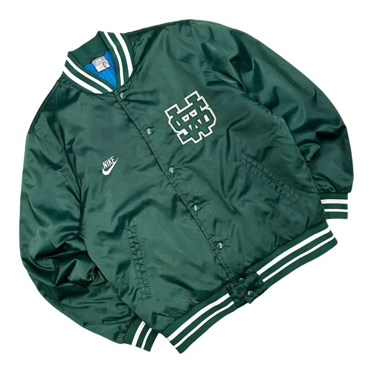 [L] Nike Satin Stadium Jacket Jumper Green