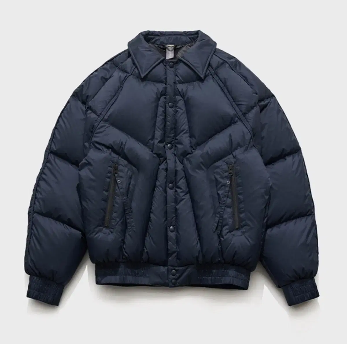 LanguageFected / Varsity Down Jumper Padded (Dark Navy) / L