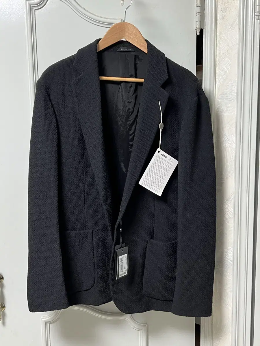 Giorgio Armani Giorgio Armani Black twill blazer 54